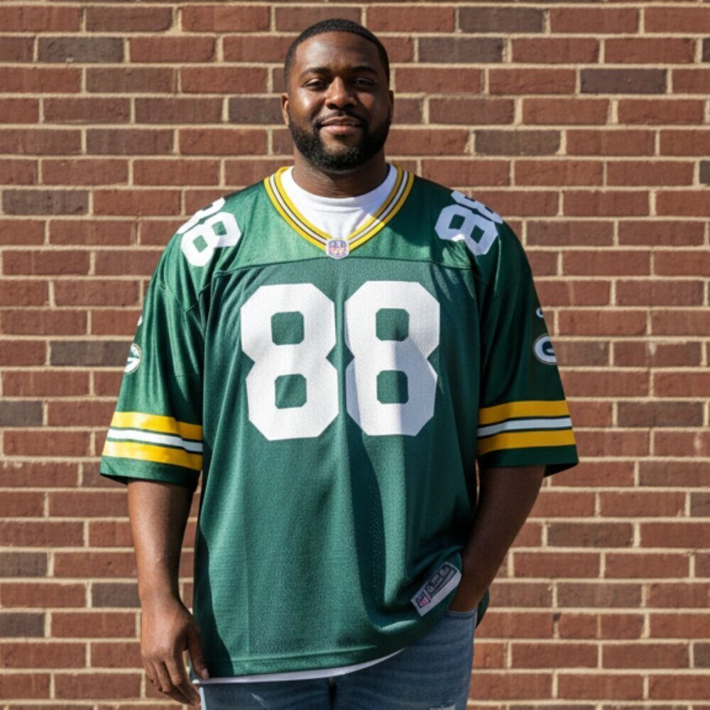🏈VINTAGE 90s CHAMPION Green Bay Packers #88 PRESTON Jersey NFL Football XXL